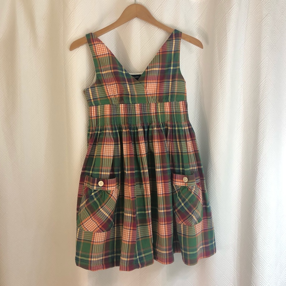 Ralph Lauren Girls Fall Plaid Dress